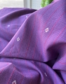 Bild 2 von Baumwollstoff - Indien  - handloom bestickt lila mit Kantha Streifen - 290 cm