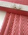 Bild 3 von Trachten Dirndl Stoff - Zackenmuster - Muster - koralle dunkler pfirsich - 2x100cm