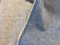 Wollflanell Schurwolle - taubenblau - 50 cm