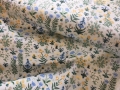 Baumwollstoff - Blumen  - zartblau gelb - 50 cm