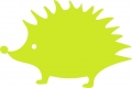 Bügelmotiv Igel lime