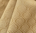 Bild 1 von Trachten Dirndl Stoff  Baumwollköper - knitterarm  -  Ornamente - gold - 50 cm
