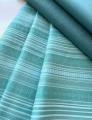 Bild 2 von Jacquard - Dirndlstoff  Bordüre gewebt Streifen  - Türkis-Zartblautöne - 190 cm