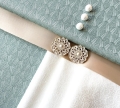 Bild 1 von Wollsatin Jacquard-Dirndl Stoffpaket Linda mintgrün  pastell cremeweiss Ton-in-Ton