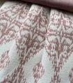 Bild 2 von Jacquard Dirndl Stoff Rauten - knitterfrei- Ornamentmuster - altrosa creme - 180 cm