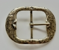 Gürtelschnalle mit Dorn - Schließe - Metall goldfarben antik -  60 mm 