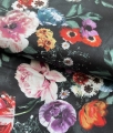 Bild 1 von Dirndl Stoff Blumen - schwarz multicolor   - 100 cm