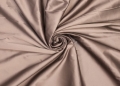  Baumwollsatin-Mischgewebe - edler Glanz - leicht dehnbar - taupe -50 cm