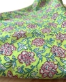 Bild 2 von Baumwollstoff Voile - Blumen  - grün  rosa  - 50 cm
