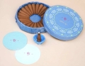 Bild 2 von Indische Räucherkegel - 25 Sück inkl. Ton-Untersetzer in handbemalter Geschenkbox -  Jasmin