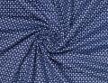Feincord / Samt Samtcord - dunkelblau weiß - 50 cm