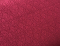 Wollsatin Jacquard knitterfrei Ornamentmuster - dunkles rot  - 50 cm