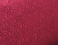 Wollsatin Jacquard Mischgewebe knitterfrei Ornamentmuster - dunkles rot  - 50 cm
