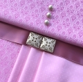 Jacquard-Dirndl Stoffpaket zartrosa Maria-Theresia