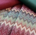 Bild 2 von Gobelin Jacquard - Dirndlstoff  gewebt  - Zackenmuster multicolor - 190 cm