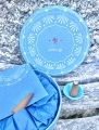 Indische Räucherkegel - 25 Stück inkl. Ton-Untersetzer in handbemalter Geschenkbox -  Jasmin
