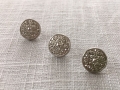 Knopf - Dirndl - galvanisiert - silber grau glänzend 10mm