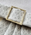 Bild 1 von Gürtelschnalle - Schließe - Strass gold -  55 mm - 1 Stk