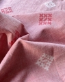 Bild 3 von Baumwollstoff - Indien  - handloom bestickt dunkler pfirsich - 125 cm