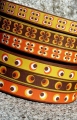 Bild 3 von Webband RETRODOTS senfgelb