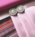 Bild 1 von Jacquard-Dirndl Stoffpaket Querstreifen Barbara 3
