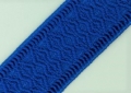 Gummiband für Trachtengürtel - 4 cm  - königsblau Dirndlgürtel elastisch gewebt