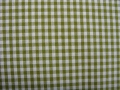 Reststück VICHY KARO-Stoff - olivgrün - 3 mm Karo - 50 cm