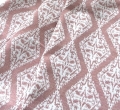 Bild 5 von Jacquard Dirndl Stoff Rauten - knitterfrei- Ornamentmuster - altrosa creme - 180 cm