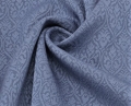 Wollsatin Jacquard knitterfrei Ornamentmuster - altblau - 50 cm