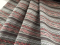 Reststück Jacquard - Bordürenstoff Streifen gewebt - knitterarm  - 170 x 150 cm