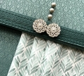 Bild 1 von Wollsatin Jacquard-Dirndl Stoffpaket monochrom seegrün