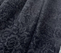 Bild 1 von Jacquard knitterfrei Blumenmuster - schwarz grau - 50 cm