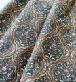 Bild 1 von Trachten Dirndl Baumwolldruck  - Blumen Ornamente  - Grüntöne  - 100 cm