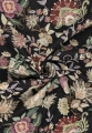Bild 1 von Gobelin Jacquard Stoff Dirndl - Blumen schwarz  - 200 cm