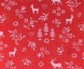 Dirndl Stoff Baumwollsatin - rot - 50 cm