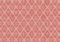 Bild 2 von Reststück Jacquard Mischgewebe knitterarm Ornamentmuster Waben - koralle - 200 cm