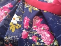 Sommerrock mit Gummibund - Blumen heidelbeere -  Martina
