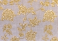 Bild 2 von Jacquard Stoff Trachten Dirndl - Blume - senfgelb sand  - 195 cm