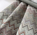 Bild 2 von Jacquardstoff Gobelin Dirndl Stoff  - knitterfrei -  Zackenmuster -pastellige  Grüntöne 180 cm