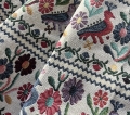 Bild 5 von Gobelin Jacquard - Dirndlstoff  gewebt  Vogel - sand creme multicolor - 2x115cm