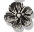 Metallknopf - Dirndl - Blumen 12 mm
