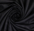 Reststück Viskose Leinen - schwarz - 110 cm