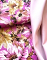 Bild 2 von Stretch-Dirndl Stoffpaket fuchsia rosa senfgelb Rosalie