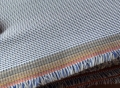 Bild 1 von Karo Stoff 6 - hellblau dunkelblau - garngefärbt - leichter Glanz  - 200 cm