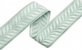 Borte Jacquardborte Webband Band  - 30 mm breit - creme mint