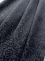 Bild 2 von Wollsatin Jacquard knitterfrei Blumenmuster - schwarz grau - 50 cm