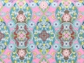 Bild 2 von Dirndl Stoff Blumenornamente - zartrosa pastell - 50 cm