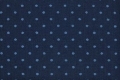 Reststück Dirndl Stoff  Baumwollsatin Punkte - dunkelblau hellblau - 90 cm