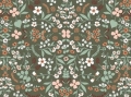 Baumwollstoff Popeline - Blumenmuster  - 50 cm