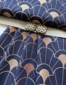 Bild 1 von Dirndl-Stoffpaket nachtblau-gold